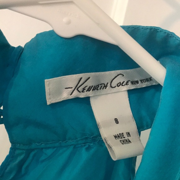 Kenneth Cole Blue halter tank top - Picture 2 of 4